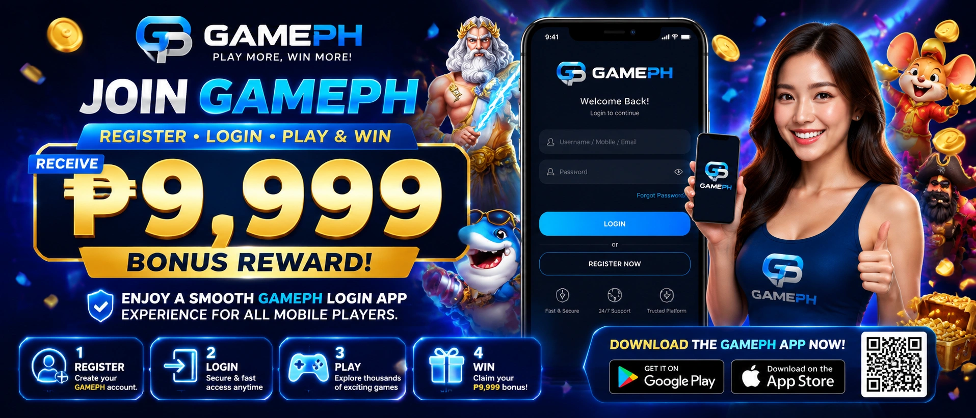 Fishing games interface with arcade style action